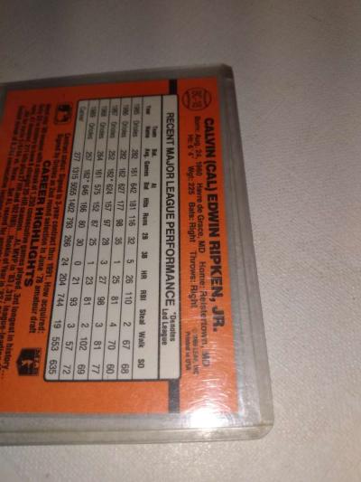 1990 donruss Cal ripken Jr error card - Thumbnail 3