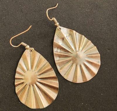 Copper Stamped Earrings