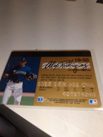 1994 credit card Alex Rodriguez card 18 and 50 this is great - Thumbnail 1