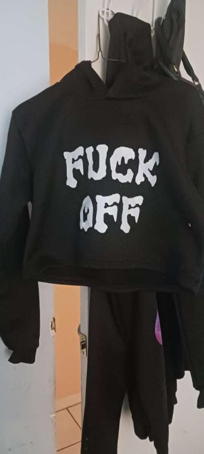 womens cropped hoodie - Thumbnail 1