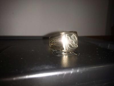 15g mens 18k stamped gold ring - Thumbnail 6