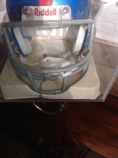 autograph tiki Barber mini helmet New York Giants - Thumbnail 2
