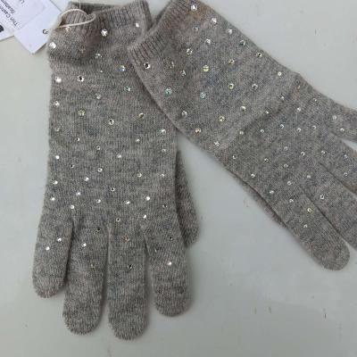 Cashmere Gray Studded Gloves - Irving, Texas