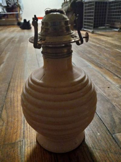 Antique oil lamp