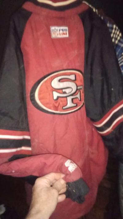 SF 49ers Pro line starter half zip jacket