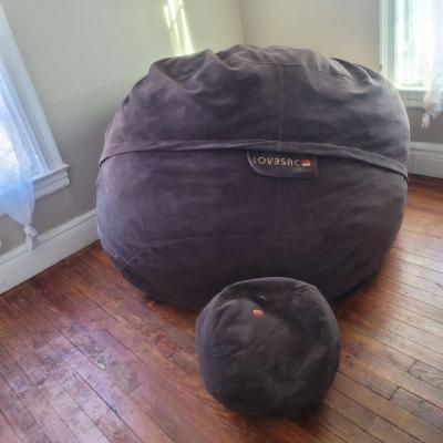 Lovesac BigOne Bundle Lovesac 8ft Bean Bag Couch and Ottoman - Thumbnail 5