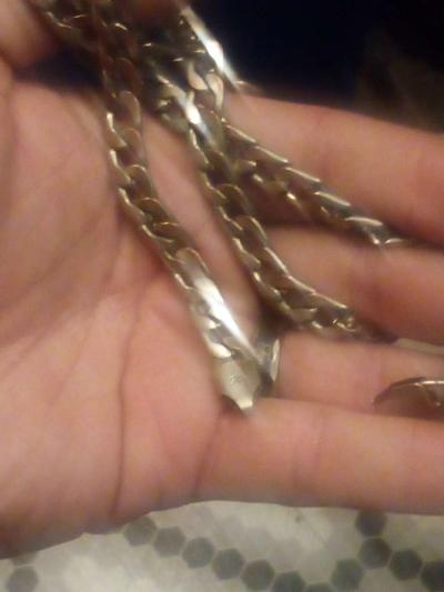 925 sterling silver necklace 22 inch and 3mm wide - Thumbnail 4