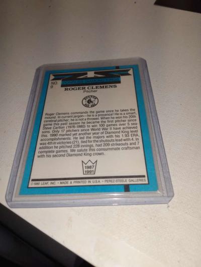 diamond King 1990 donruss Roger Clemens - Thumbnail 2