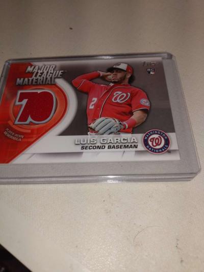 Louis Garcia 2021 tops rookie card relic - Thumbnail 1
