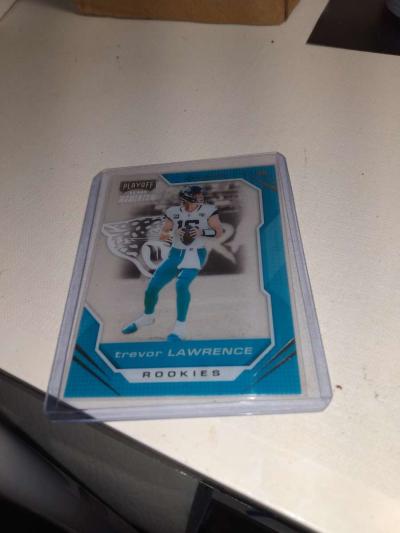 2021 playoff moment Trevor Lawrence rookie card - Thumbnail 1