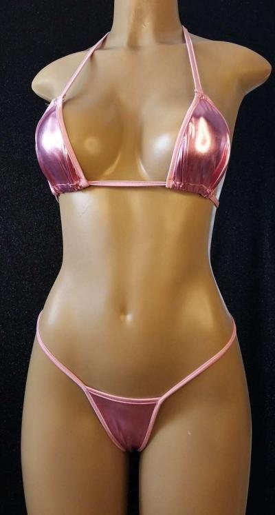 New Metallic  Exotic Custom Made Bikini - Thumbnail 5