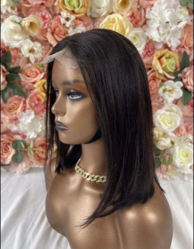 10 12 14 Bob 4x4 human hair wig free shipping and pick up - Thumbnail 3