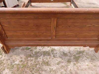 Queen SIZE Wooden Sleigh Bed Frame - Thumbnail 2
