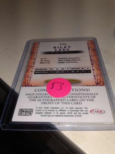 2021 premier draft Riley Lees autograph - Thumbnail 2