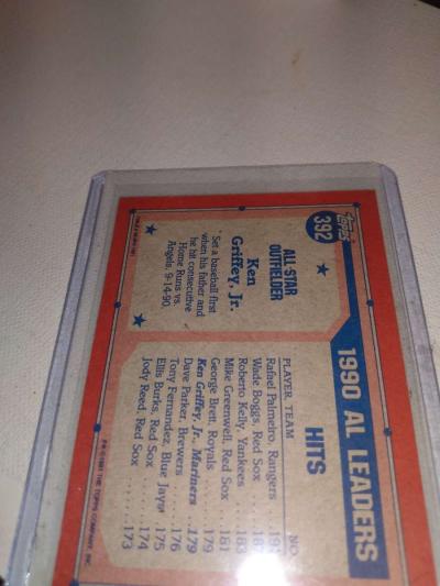 1992 Topps Ken Griffey Jr - Thumbnail 3