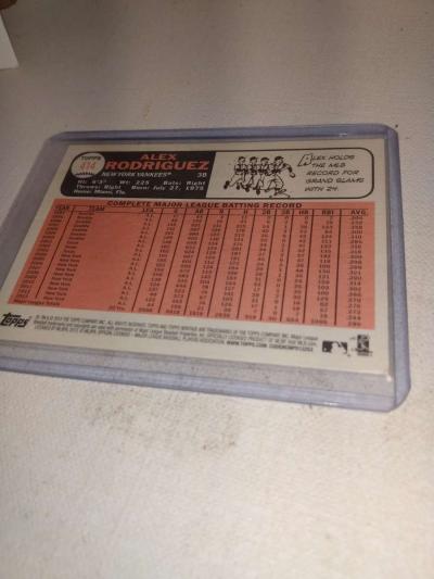 2015 Topps heritage card 414 Alex Rodriguez - Thumbnail 2