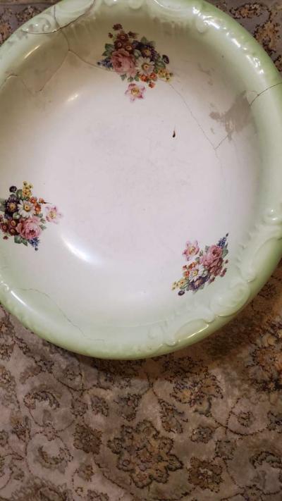 Antique  Wash Bowl  Water pitcher - Thumbnail 3