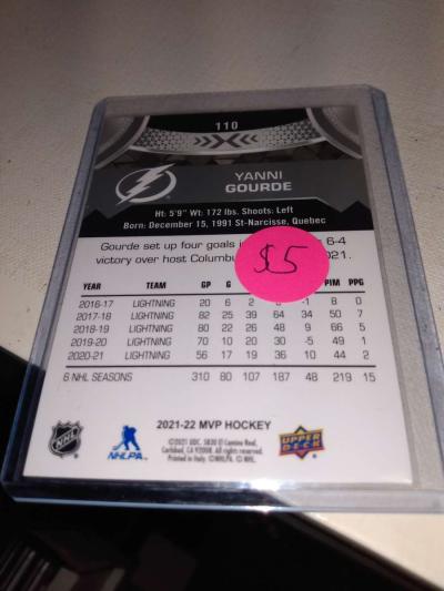 2022 MVP autograph upper Deck yanni gourds - Thumbnail 2