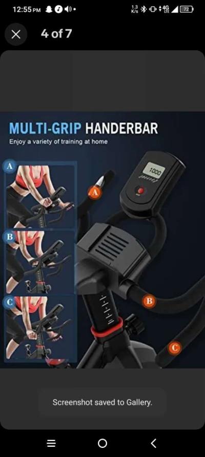 Chaoke Stationary Exercising Bike NEW - Thumbnail 4