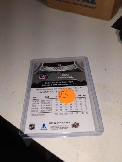 MVP upper Deck 2021 autograph Cam Atkinson - Thumbnail 2