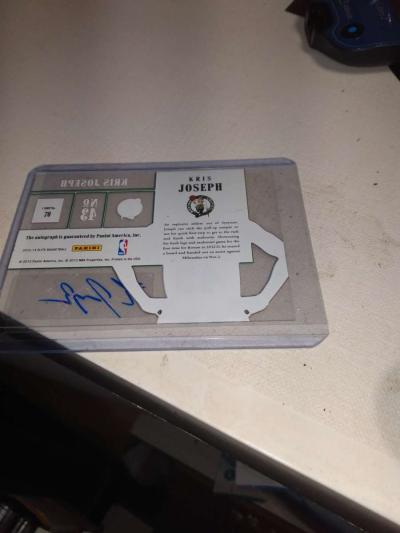 2012 panini autograph rookie Christopher Joseph - Thumbnail 2