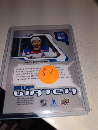 20212022 upper Deck MVP hockey card Mika xinanejad - Thumbnail 2