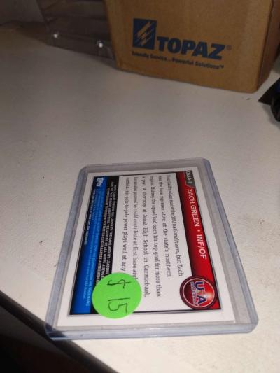 2010 Topps Bowman first Chrome card Zach green autograph - Thumbnail 3