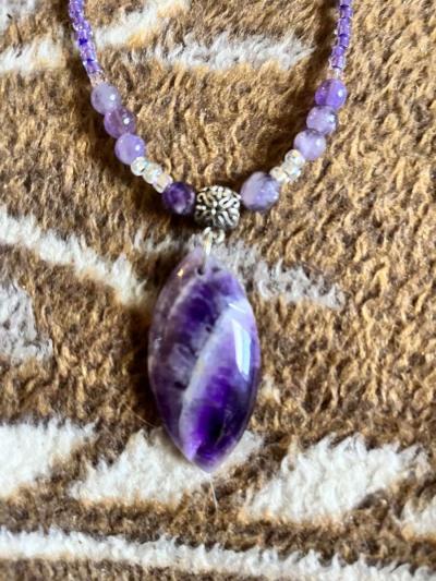 amethyst necklace and earring set - Fortuna, California