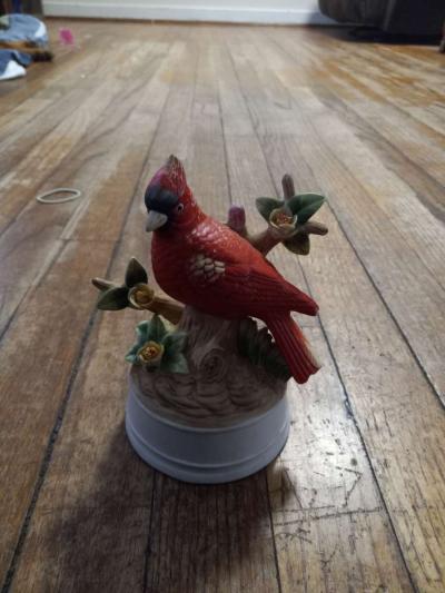 vintage porcelain music box