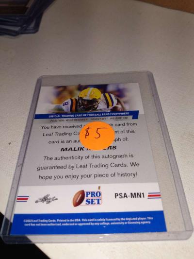 autograph Malik nabers - Thumbnail 2