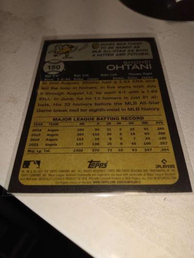 2022 heritage Topps shohei otani - Thumbnail 2