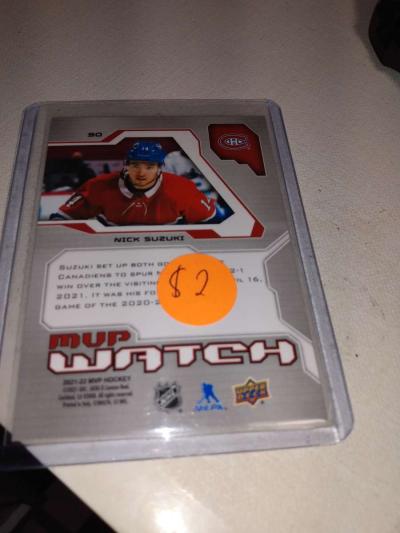 MVP upper Deck autographed card Nick suxuki - Thumbnail 2