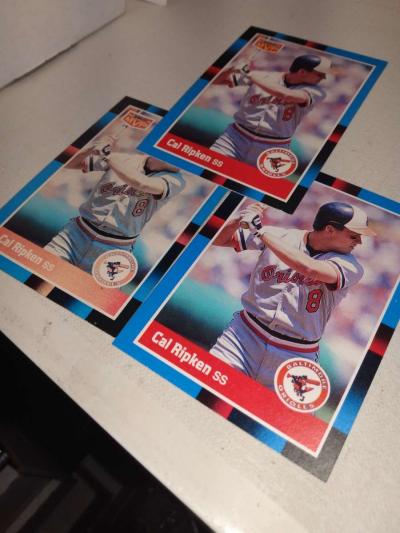 an error of three cards cal ripken Jr 1988 donruss - Thumbnail 2