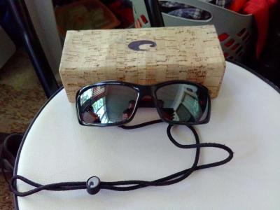 Costa glasses with bag  box and safety attatchment