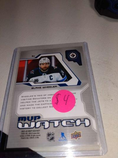 MVP upper Deck 2022 autographed Blake wheeler - Thumbnail 2