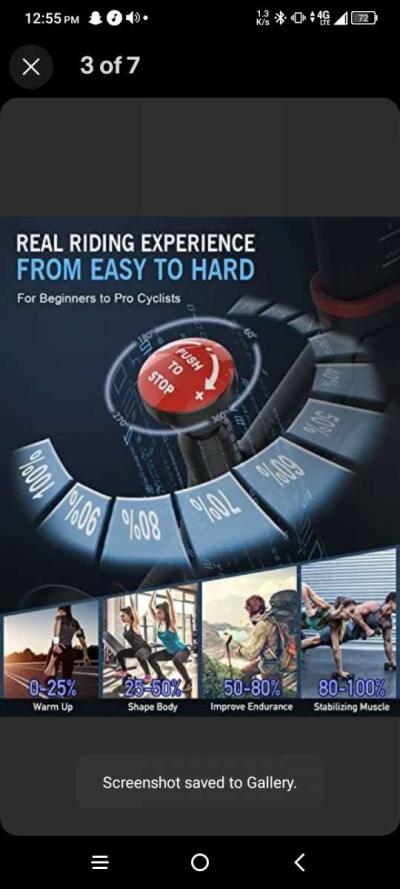 Chaoke Stationary Exercising Bike NEW - Thumbnail 5