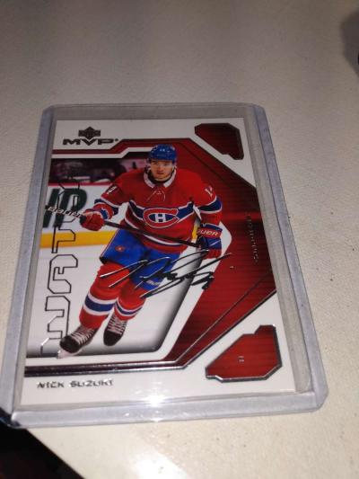 MVP upper Deck autographed card Nick suxuki - Thumbnail 1