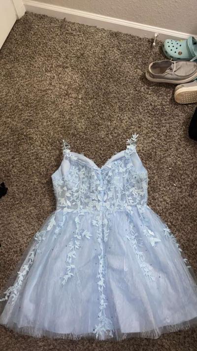light blue homecoming dress - Thumbnail 2
