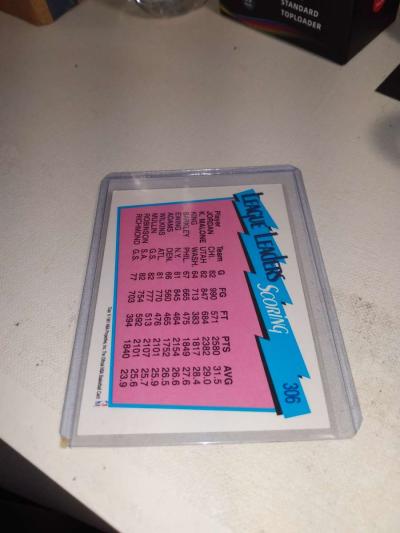 1991 NBA hoops League leader in scoring Michael Jordan and K - Thumbnail 2