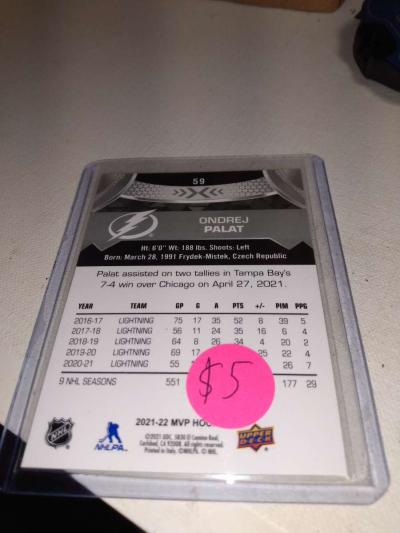 ondej palsy upper Deck MVP autograph card - Thumbnail 2