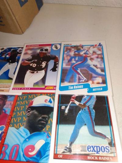 six cards Tim rains Hall of famer - Thumbnail 2