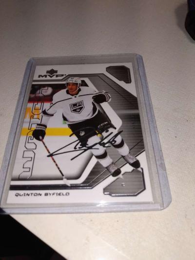 MVP upper Deck 2021 autograph Quinton byfield