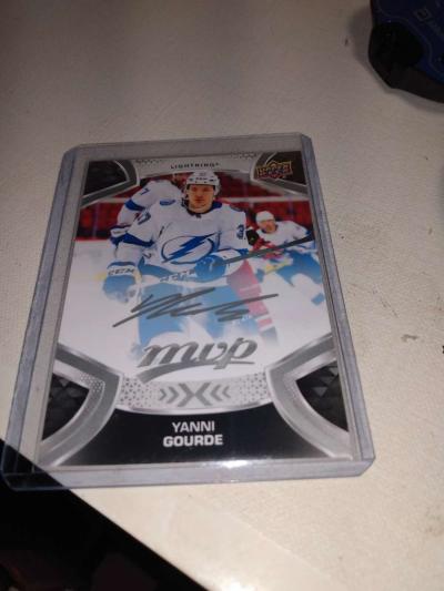 2022 MVP autograph upper Deck yanni gourds