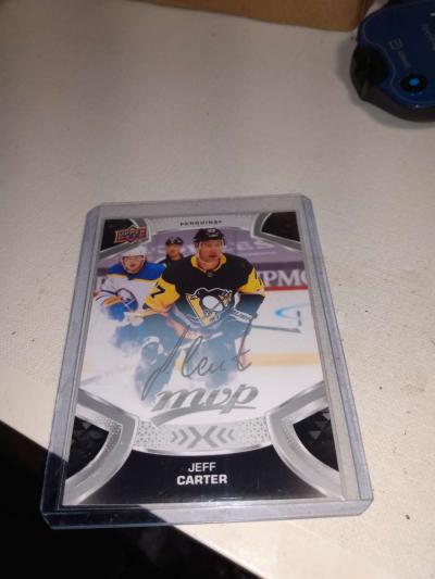 2022 upper Deck MVP autograph Jeff Carter - Thumbnail 1