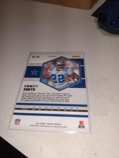 2021 penny Hall of famer emmitt Smith refractor green - Thumbnail 2