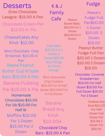 I Bake And Sell Homemade Sweets And Desserts