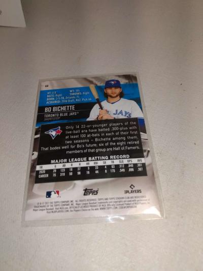 2021 stadium club Bo Bichette - Thumbnail 2