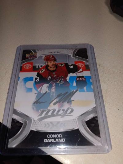 MVP upper Deck hockey Connor Garland silver autograph - Thumbnail 1