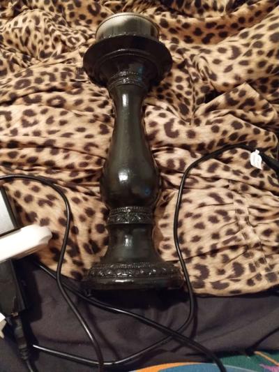 candle holder 2 glass vases - Thumbnail 3