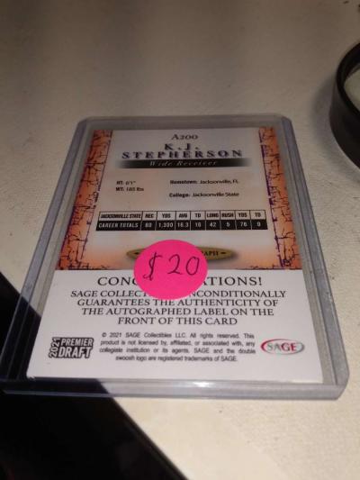 2021 premier draft kj Stepherson - Thumbnail 2